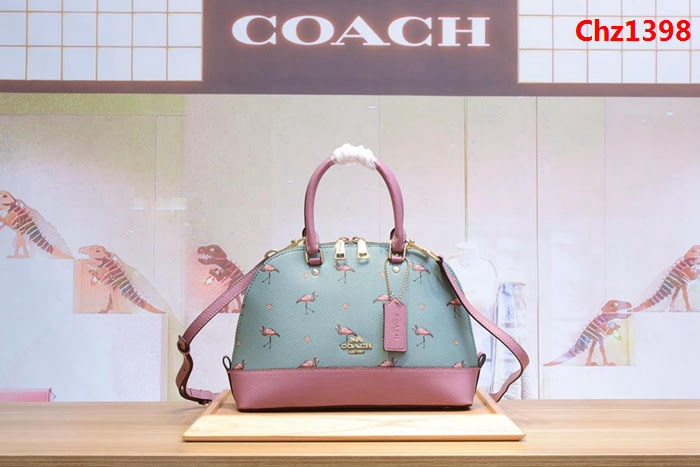 COACH蔻馳 專櫃同步 火烈鳥貝殼包 頂級品質 進口原單手掌紋牛皮 手提肩背包  Chz1398