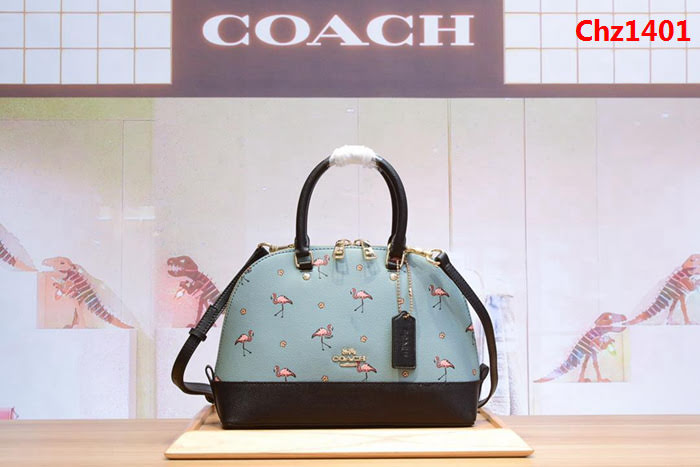 COACH蔻馳 專櫃同步 火烈鳥貝殼包 頂級品質 進口原單手掌紋牛皮 手提肩背包  Chz1401