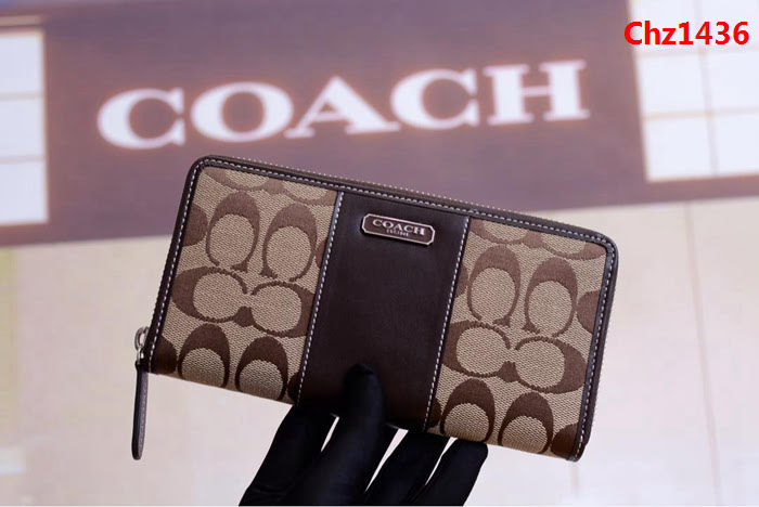 COACH蔻馳 原單 Fa52859 pvc配皮 專櫃新款 馬車標拼色 長款拉鏈錢包 outlets款  Chz1436