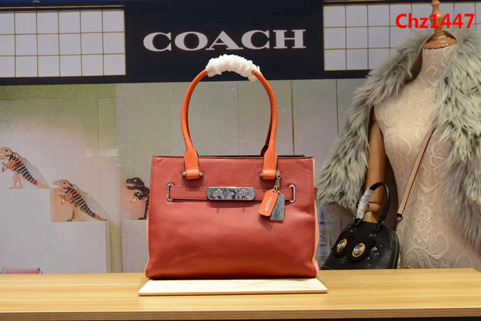 COACH蔻馳 原單正品 36514 荔枝紋牛皮 手提女包  Chz1447