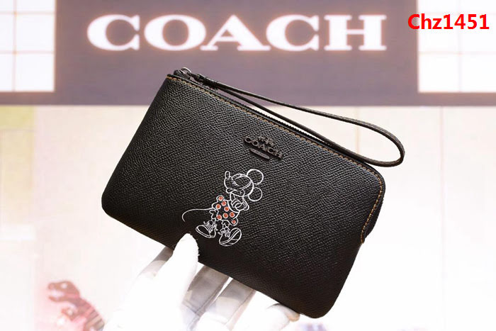 COACH蔻馳 原單級別 短款零錢包 頭層牛皮 拉鏈手包 64233  Chz1451