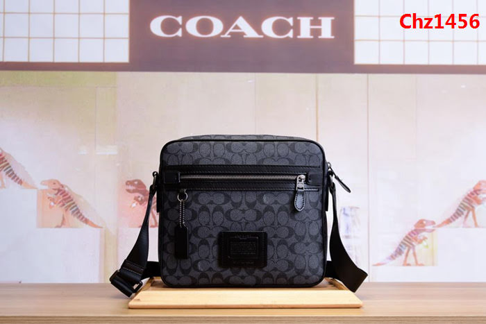 COACH蔻馳 代購級別 43008男款 經典標誌帆布 DYLAN 27號手袋斜挎包 可肩背或斜挎  Chz1456