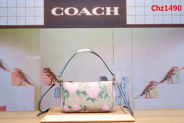 COACH蔻馳 專櫃同步 新料印花斜挎包 YKK五金LOGO 火爆實用款式 手提肩背  Chz1490