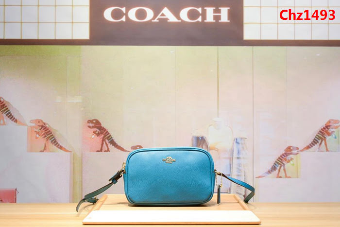 COACH蔻馳 原單 全頭層牛皮 斜挎 手拎 雙拉鏈多用女包 F65547  Chz1493