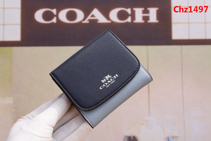 COACH蔻馳 短款三折 大容量 女款錢包 53758  Chz1497