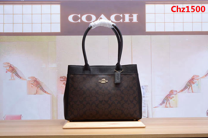 COACH蔻馳 專櫃最新爆款 31475 女士海報款 大號戴妃包 時尚手提包  Chz1500