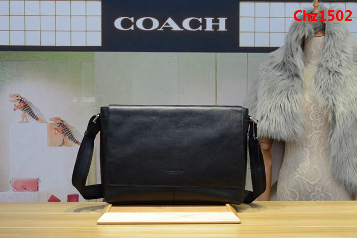 COACH蔻馳 頂級原單 頭層牛皮 專櫃對版 COACH 男士單肩斜挎包 54792  Chz1502