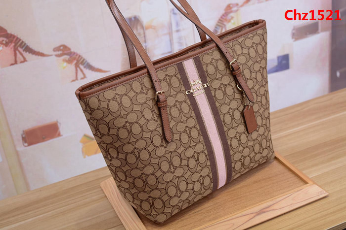 COACH蔻馳 F39043 新款購物袋 經典帆布C字logo 四季百搭款  Chz1521