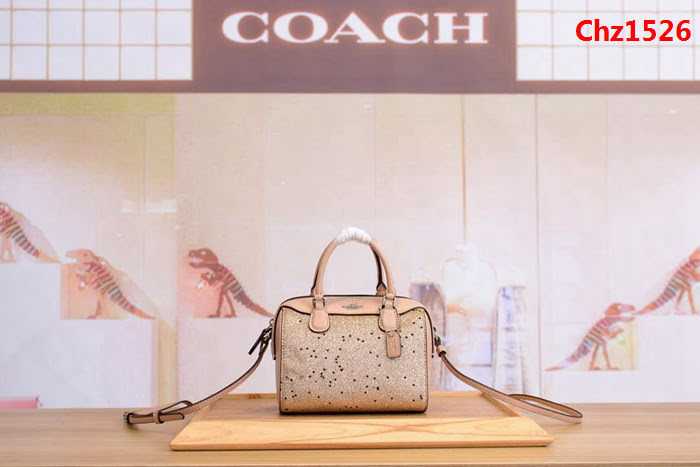 COACH蔻馳 c37747 Coach聖誕限量迷你星辰波士頓包 手提斜挎包  Chz1526