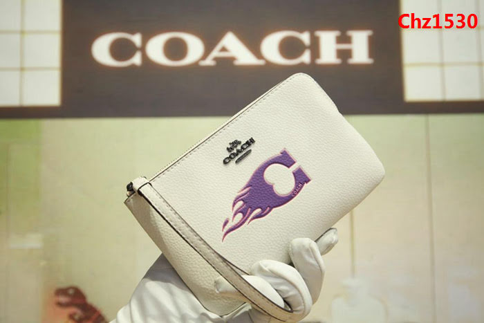 COACH蔻馳 原單 專櫃新款 28384 手挽包 白色櫻桃零錢包  Chz1530