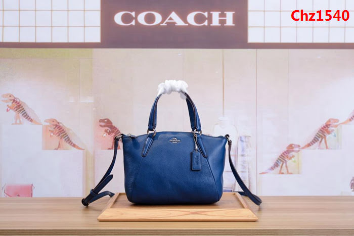 COACH蔻馳 mini款 59853 全頭層牛皮 餃子包 手提斜挎包  Chz1540