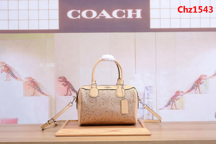 COACH蔻馳 57495 拼色波士頓枕頭包 手提斜挎包  Chz1543
