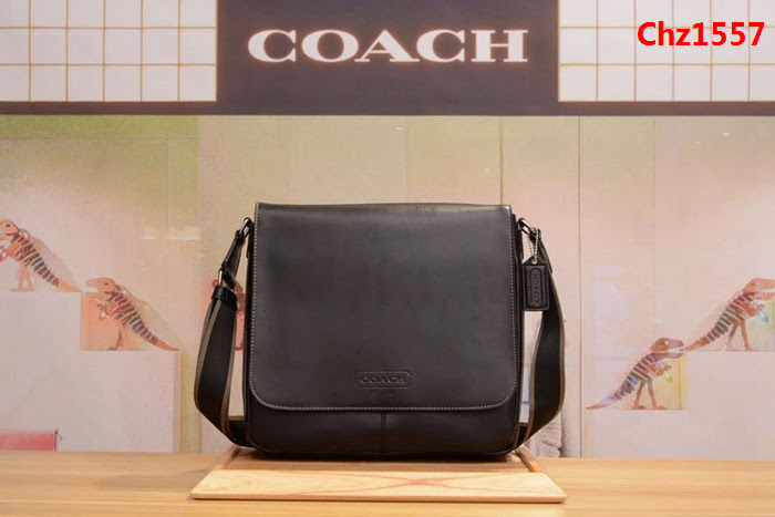 COACH蔻馳 頭層純牛皮 單肩斜挎男包 70555  Chz1557
