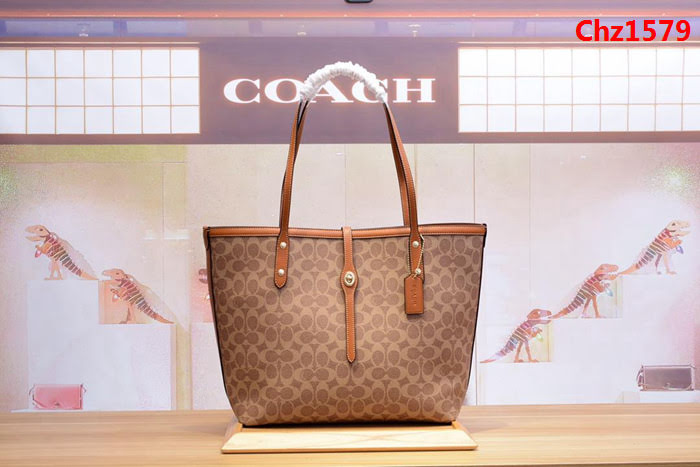 COACH蔻馳 新款32714 2018專櫃新款正品 經典系列款 market tote女款購物袋 拉鏈款子母包  Chz1579