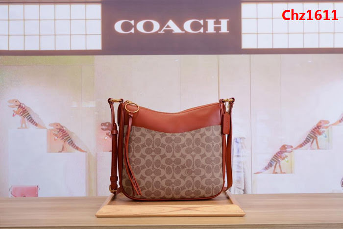 COACH蔻馳 經典標誌帆布 CHAISE斜挎包 38579 肩背或斜挎  Chz1611