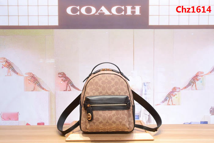 COACH蔻馳 32715新款雙肩包 pvc拼皮 漸變色頭層牛皮背包  Chz1614