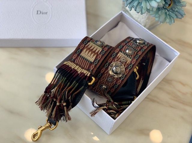 Dior肩帶 羅馬流蘇波西米亞風格編織肩背帶  Dyd1054