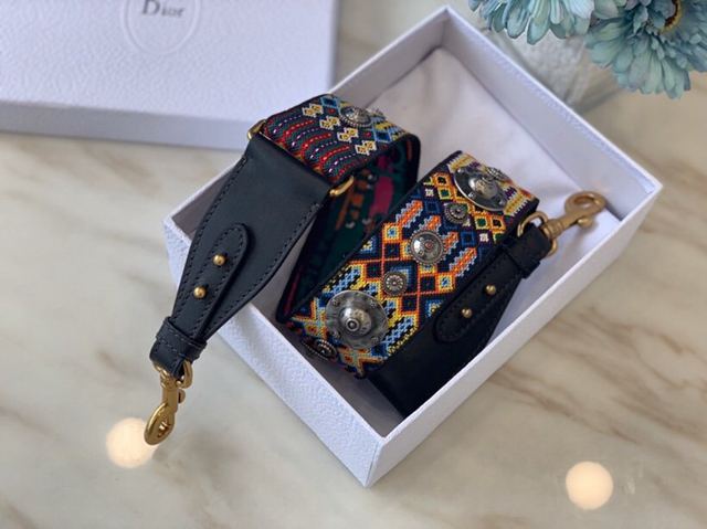 Dior肩帶 迪奧羅馬肩帶 七彩波西米亞風格編織肩背帶  Dyd1055