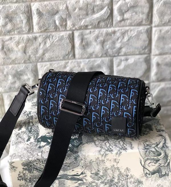 Dior包 9036 迪奧斜挎圓筒包 迪奧秋冬款Dior Oblique黑色肩帶包  Dyd1251