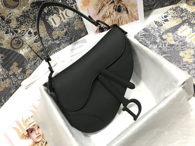 Dior女包 迪奧Saddle大號磨砂牛皮馬鞍包 Dior手提肩背包  dfk1677