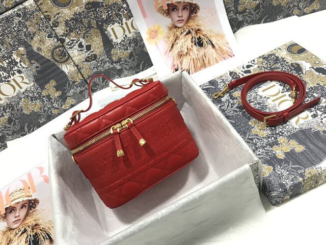 Dior女包 迪奧Travel菱格紋化妝包洗漱包 Dior手提肩背斜挎包  dfk1693