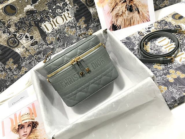 Dior女包 迪奧Travel菱格紋化妝包洗漱包 Dior手提肩背斜挎包  dfk1694