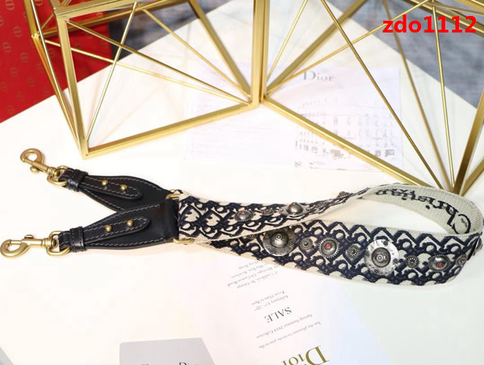 DIOR迪奧 復古羅馬肩帶 杏色肩帶 復古銀色飾章  zdo1112