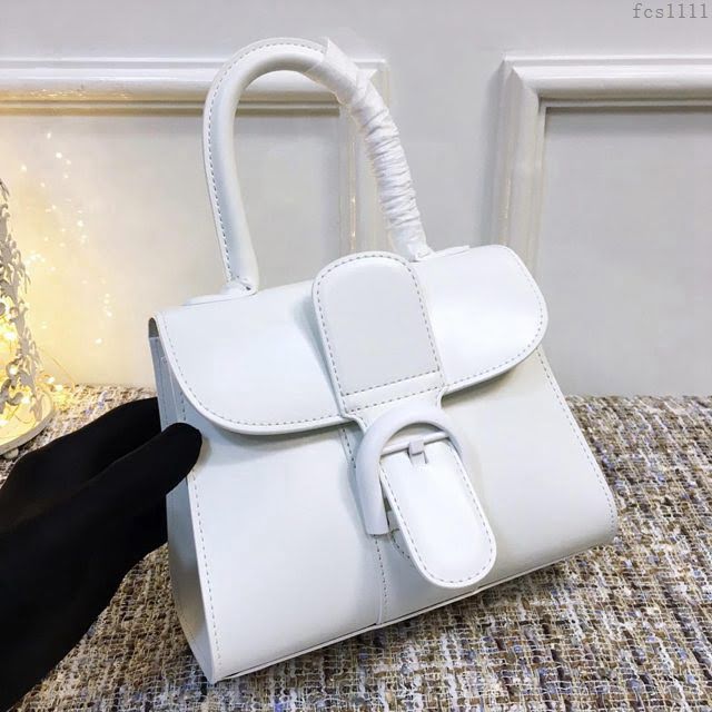 DELVAUX女包 德爾沃Brillant經典款 進口box牛皮 德爾沃女手提包 DV0020象牙白 小號Delvaux單肩包  fcs1111
