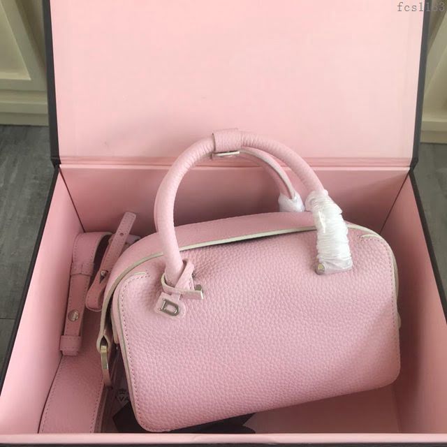DELVAUX女包 Delvau單肩斜挎包 半手工Cool box 小號 德爾沃女手提包 手拎包 櫻花粉  fcs1183