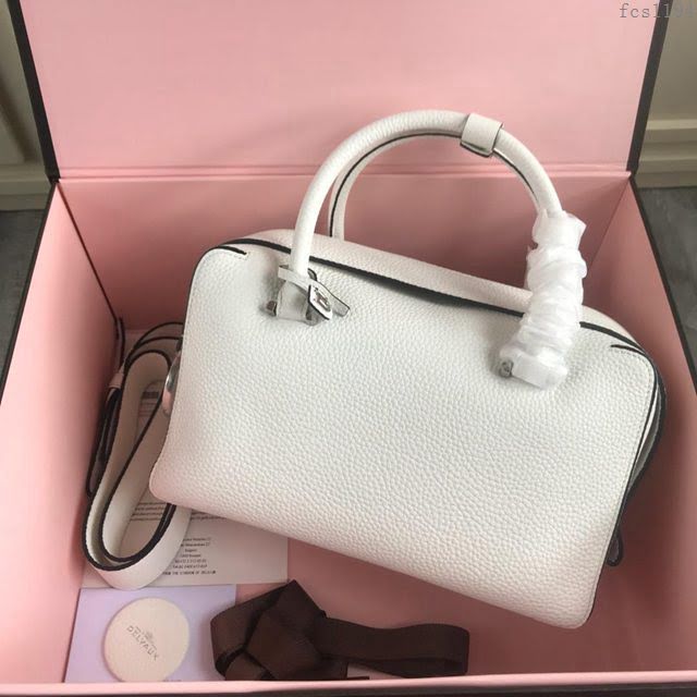 DELVAUX女包 Delvau單肩斜挎包 半手工Cool box 中號 德爾沃女手提包 手拎包 白色  fcs1194