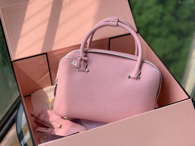 DELVAUX女包 2019春夏款 全新Cool Box優質牛皮 德爾沃女手提包 Cl0028 小方包粉色 Delvaux單肩包  fcs1278