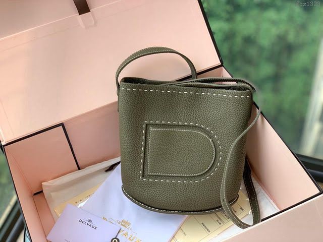 DELVAUX女包 Delvaux Pin春夏系列 德爾沃女手提包 D00315迷彩綠 Delvaux女單肩包  fcs1323