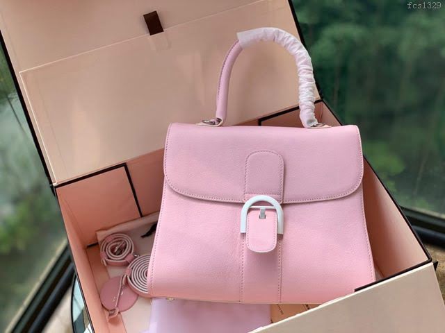 DELVAUX女包 春夏新款 Brillant系列手袋 德爾沃女手提包 女手腕包 Dv0028 粉色 Delvaux單肩包  fcs1329