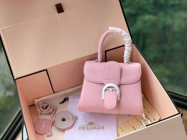 DELVAUX女包 春夏新款 Brillant系列手袋 德爾沃女手提包 女手腕包 Dv0020 粉色 Delvaux單肩包  fcs1330