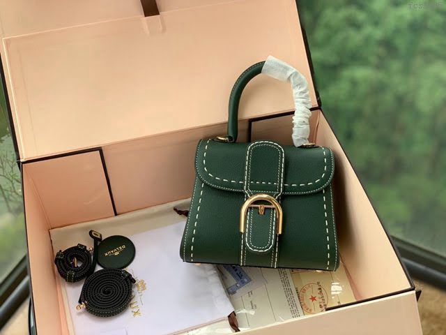 DELVAUX女包 Brillant系列手袋 Mini小號 德爾沃女手提包 女手拎包 Delvaux單肩斜挎包 DF0020手縫 翡翠綠  fcs1385