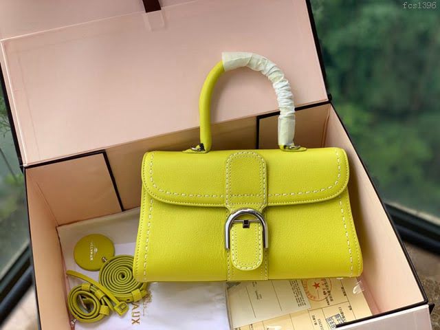 DELVAUX女包 德爾沃比利時單肩包 純手工蜜蠟縫線 德爾沃女手提包 女手拎包 Ds0028手縫茴香綠 Delvaux斜挎包  fcs1396