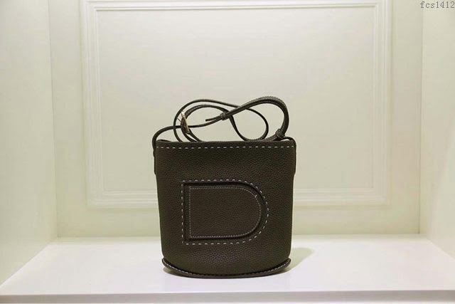 DELVAUX女包 Delvaux Pin春夏系列 進口牛皮 德爾沃女手提包 D00315 迷彩綠mini Delvaux單肩包  fcs1412