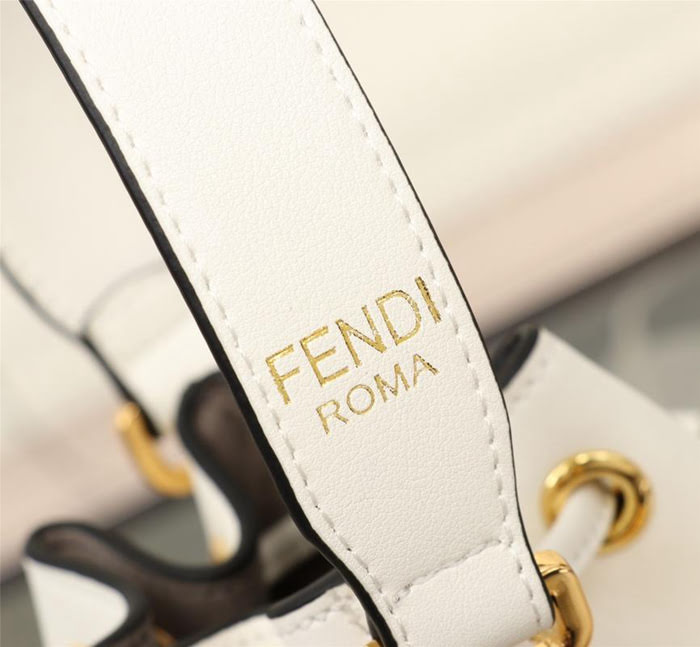 FENDI芬迪 新款上市 Fendi標誌形式 金屬裝飾 小型桶袋 單肩包或斜挎包  fd1009