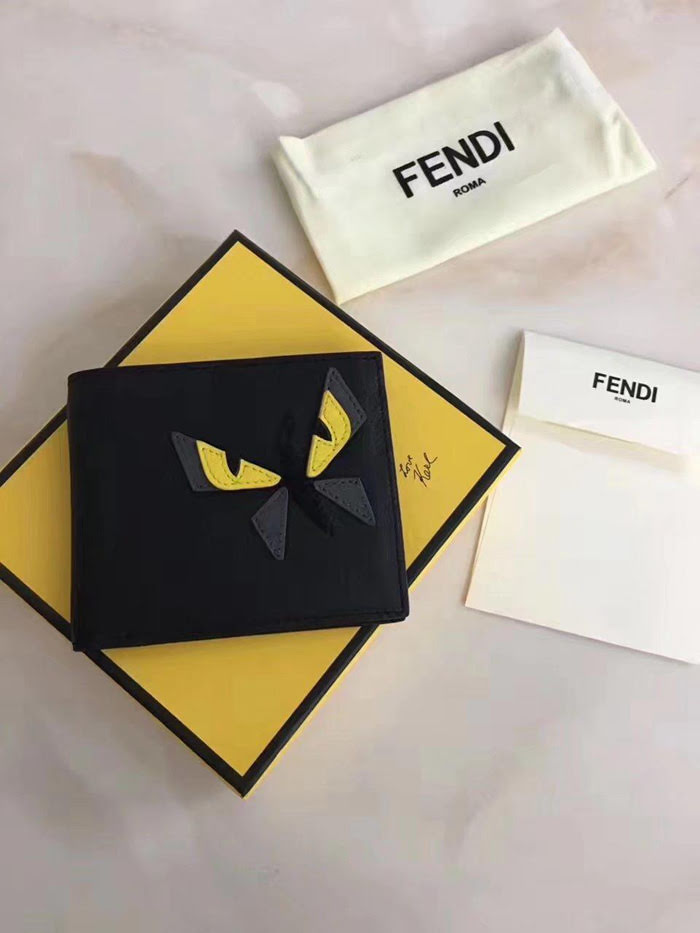 FENDI芬迪 小怪獸 雙折男款錢包  fd1100