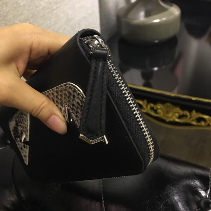 FENDI芬迪 小牛皮 手工縫製 多卡位 小怪獸潮人錢包  fd1144