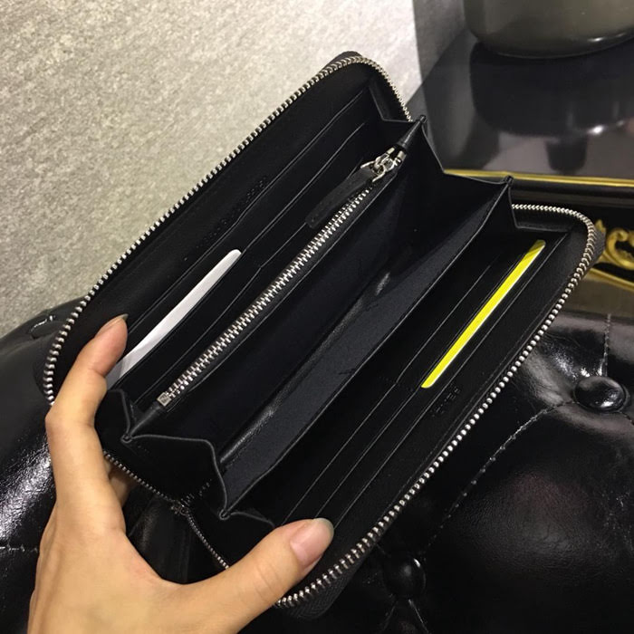 FENDI芬迪 小牛皮 手工縫製 多卡位 小怪獸潮人錢包  fd1144