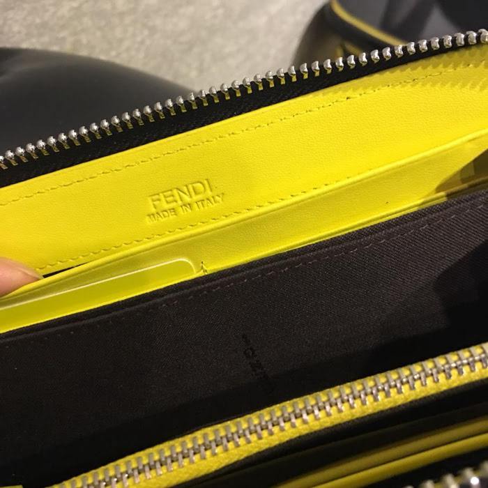 FENDI芬迪 小牛皮 手工縫製 多卡位 小怪獸潮人錢包  fd1151