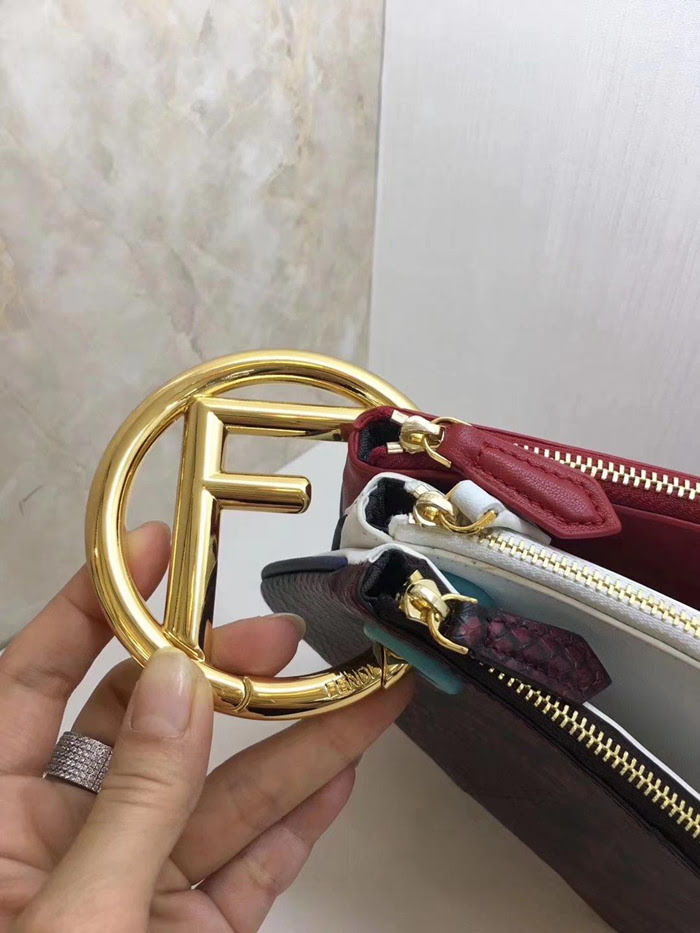 FENDI芬迪 手包 一套三個不同尺寸 進口牛皮 手拿包  fd1221