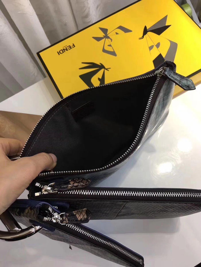 FENDI芬迪 手包 一套三個不同尺寸 進口牛皮 手拿包  fd1222