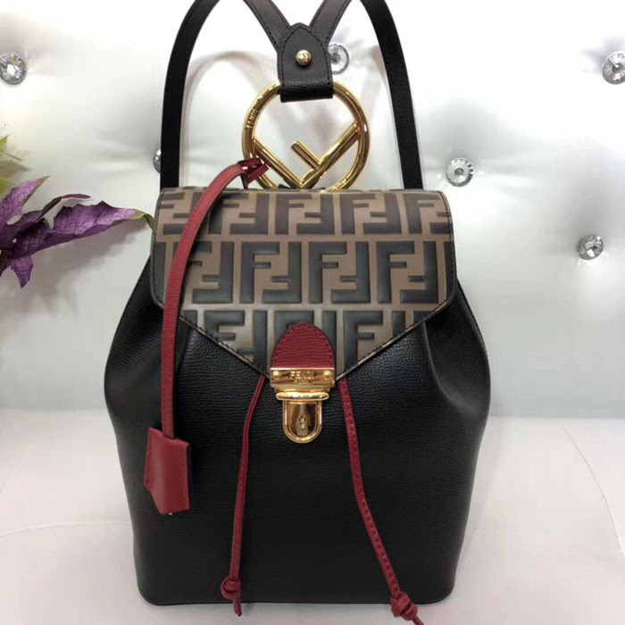 FENDI芬迪 BACKPACK新款 煙草色 女士雙肩包  fd1230
