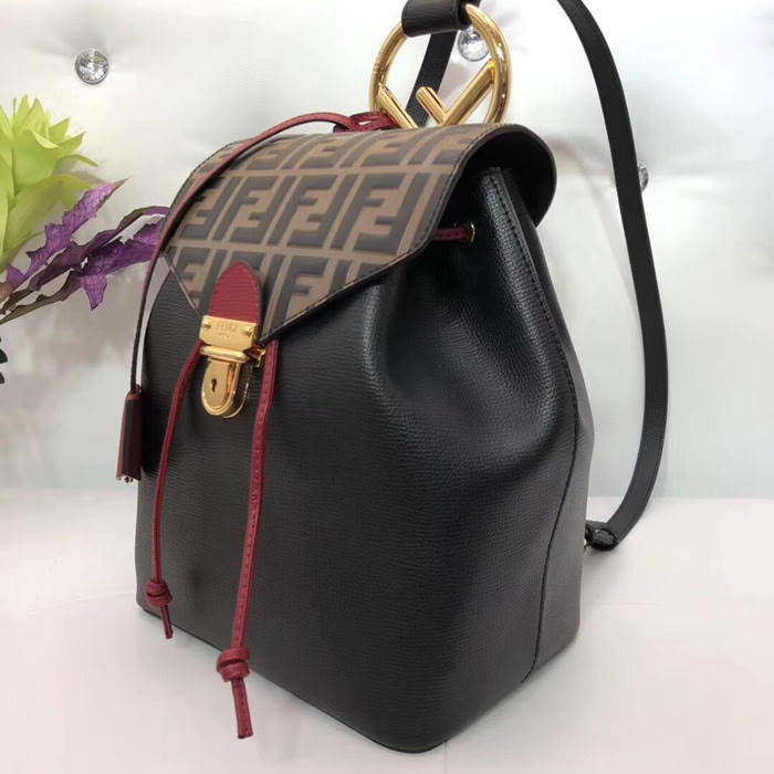 FENDI芬迪 BACKPACK新款 煙草色 女士雙肩包  fd1230