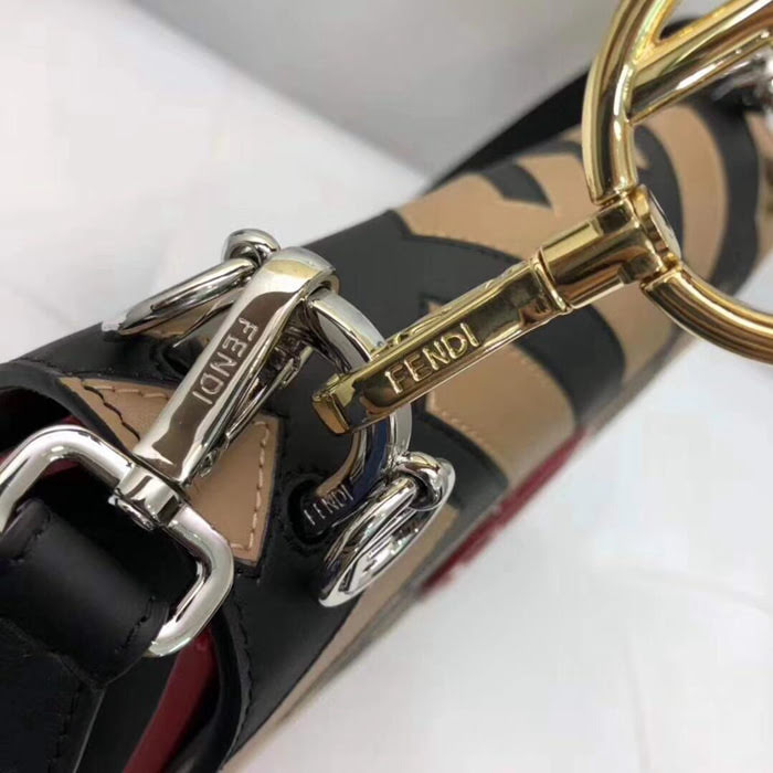 FENDI芬迪 新款 拼接爆款 經典款 手提肩背包  fd1256