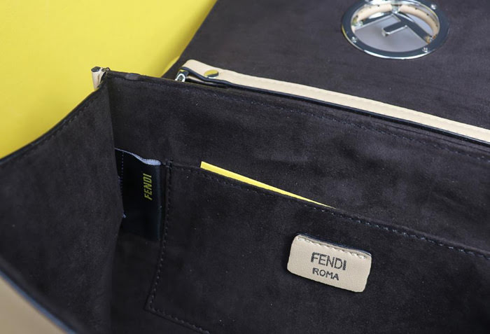 FENDI芬迪 最新系列 Kan I款0999 牛皮秋冬最新五金扣FENDI F LOGO  fd1290