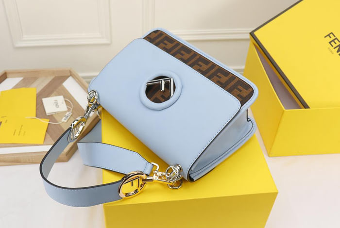FENDI芬迪 最新系列 Kan I款0999 牛皮秋冬最新五金扣FENDI F LOGO  fd1293