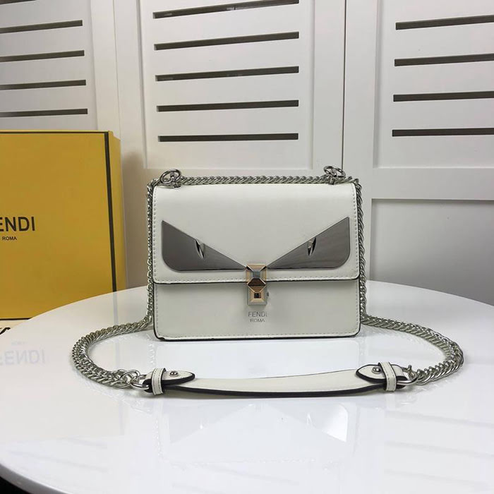 FENDI芬迪 新品小號 FEND時裝秀款 皮革手袋 斜挎手提包  fd1328